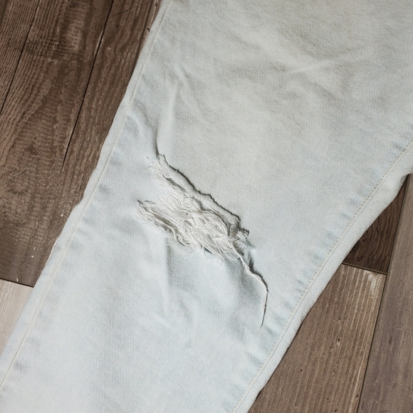 FLYING MONKEY WOMEN'S DISTRESSED HIGH-RISE JEANS SIZE 30 LIGHT WASH BLUE - Picture 11 of 16